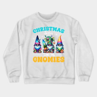Christmas In July Gnomes Summer Xmas Gift For Boys Girls Kids Crewneck Sweatshirt